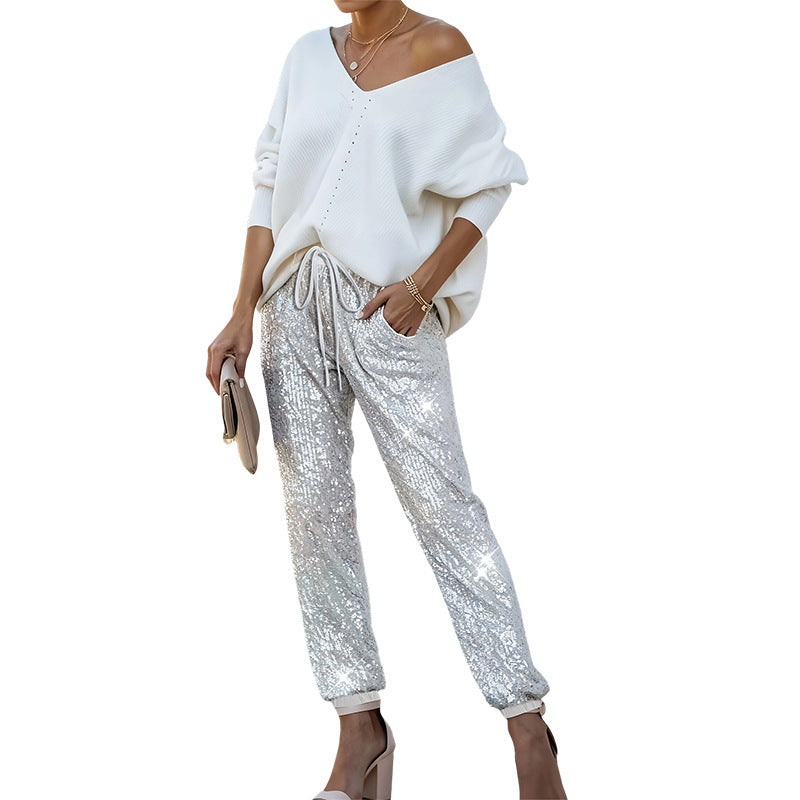 High-Waist Straight-Leg Pants Women  Full-Length AdriaPulse