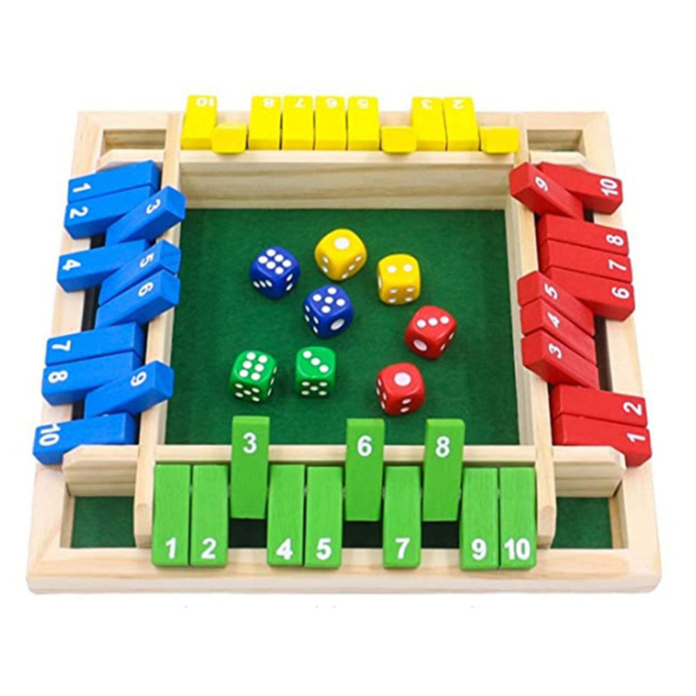Shut the Box – Wooden Flip Card Number Board Game