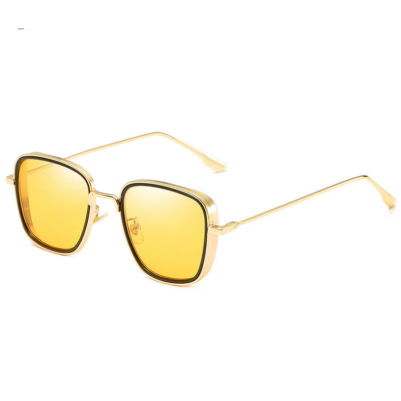 Steampunk Square Sunglasses | UV400 Vintage Metal Frame – 8 Styles