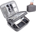 Electronics Organizer Travel Bag – Waterproof Double Layer Cable & Charger Case