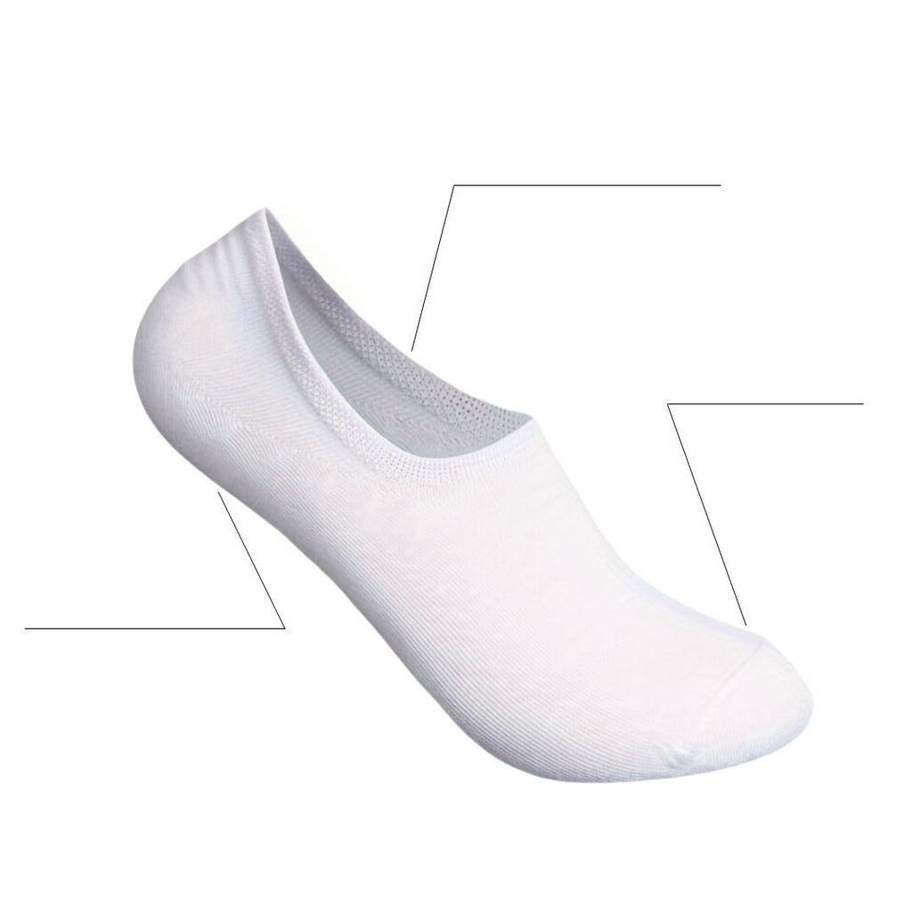 6-Pack Invisible Sneaker Socks – Anti-Slip Cotton No-Show Socks for Men & Women