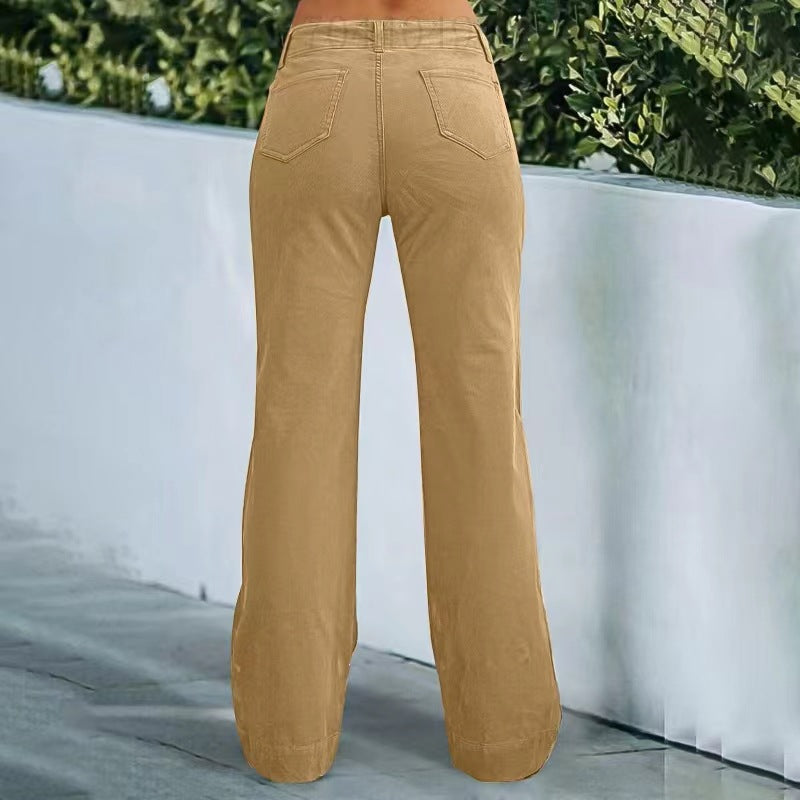 Women's Lightweight Bootcut Sports Pants – White S | AdriaPulse