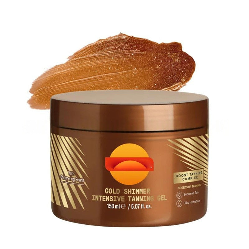 "Sun tanning gel black cream lotion in brown – sunless self-tanner for all skin types- adriapulse