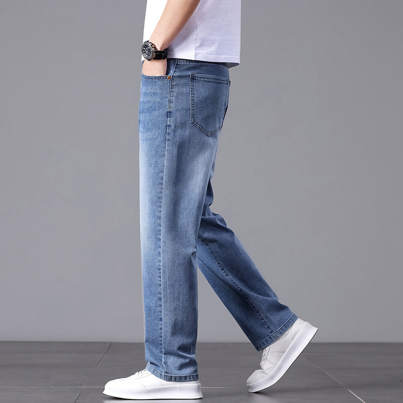 Men's Straight Leg Business Jeans – Slim Fit Commuter Denim