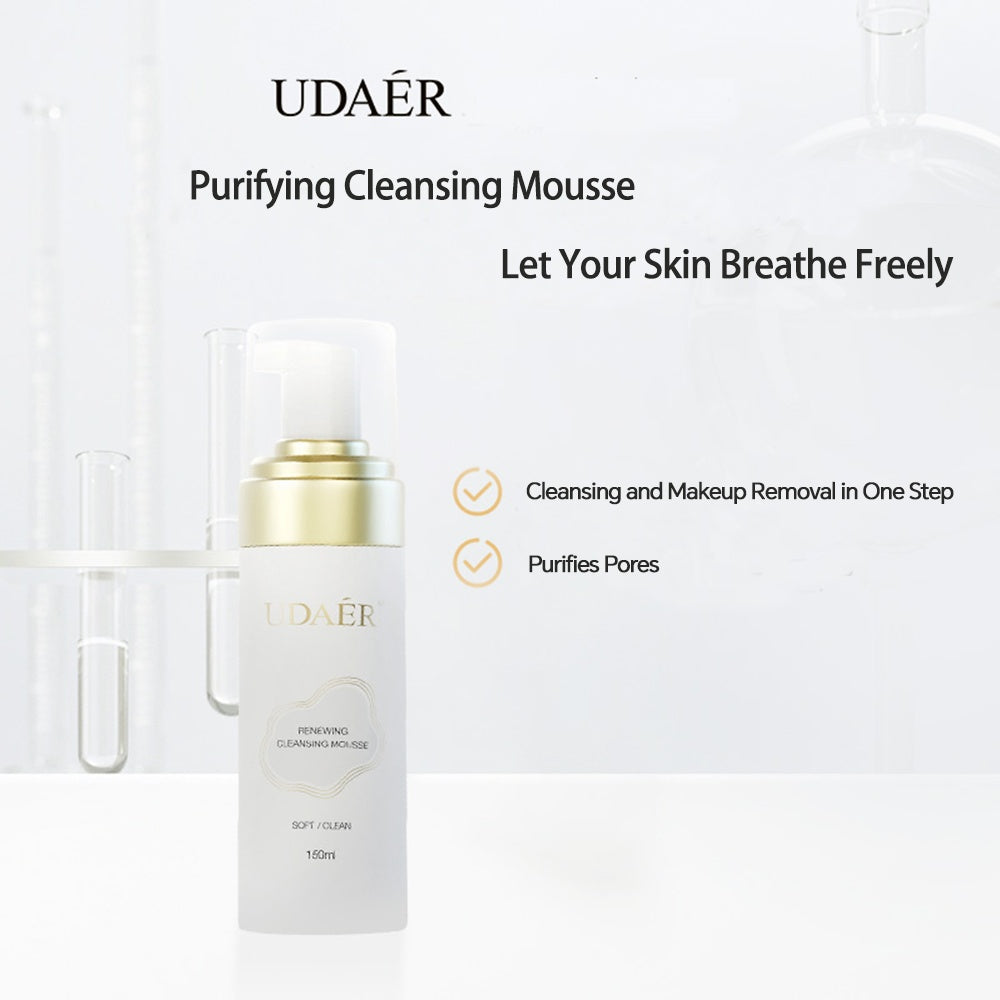 "UDAÉR Purifying Cleansing Mousse Dual Amino Acids Deep Cleansing Face Wash 150ml – AdriaPulse"