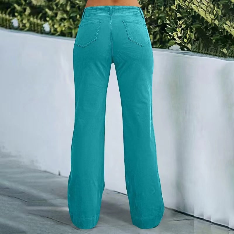 Women's Lightweight Bootcut Sports Pants – White S | AdriaPulse
