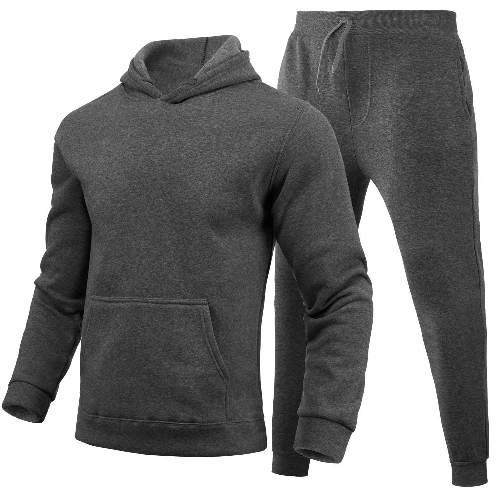 Women's Casual European Size Blank Solid Color Set