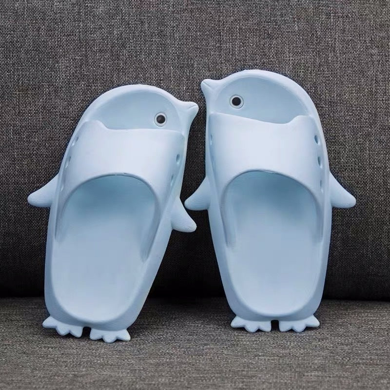 Kids & Women's Cute Penguin EVA Flip-Flops – Non-Slip Cartoon Summer Sandals