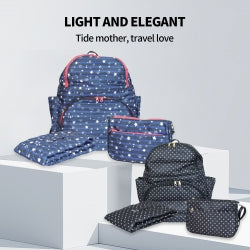 3-Piece Maternity Diaper Backpack Set – Multifunctional Mummy Baby Nappy Bag with Changing Pad