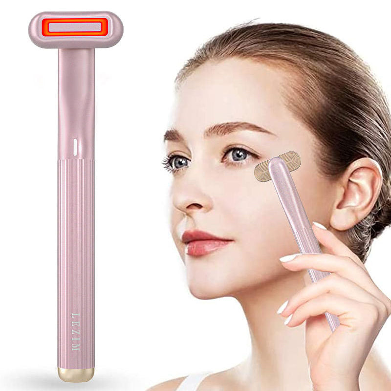 5-in-1 Skincare Wand Black — Microcurrent Red LED | AdriaPulse