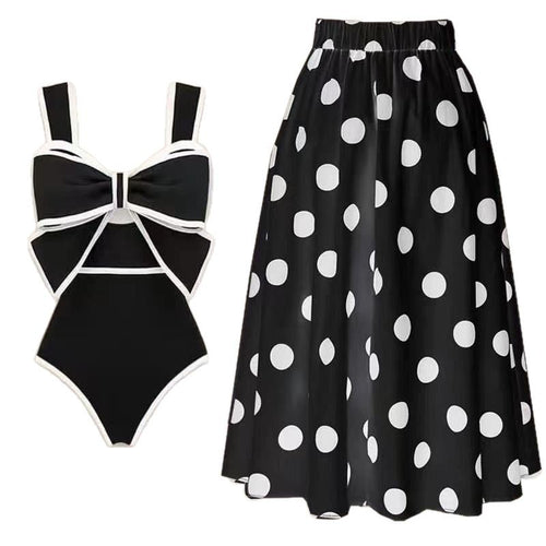 Conservative Swimwear Set with Skirt | Women's Modest One-Piece Swimsuit – Multiple Colors