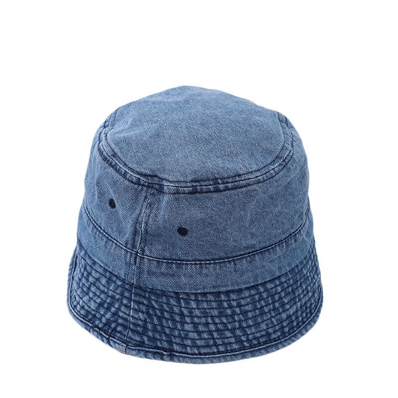 Denim Bucket Hat – Unisex Fisherman Hat in Black, Blue & Smalt