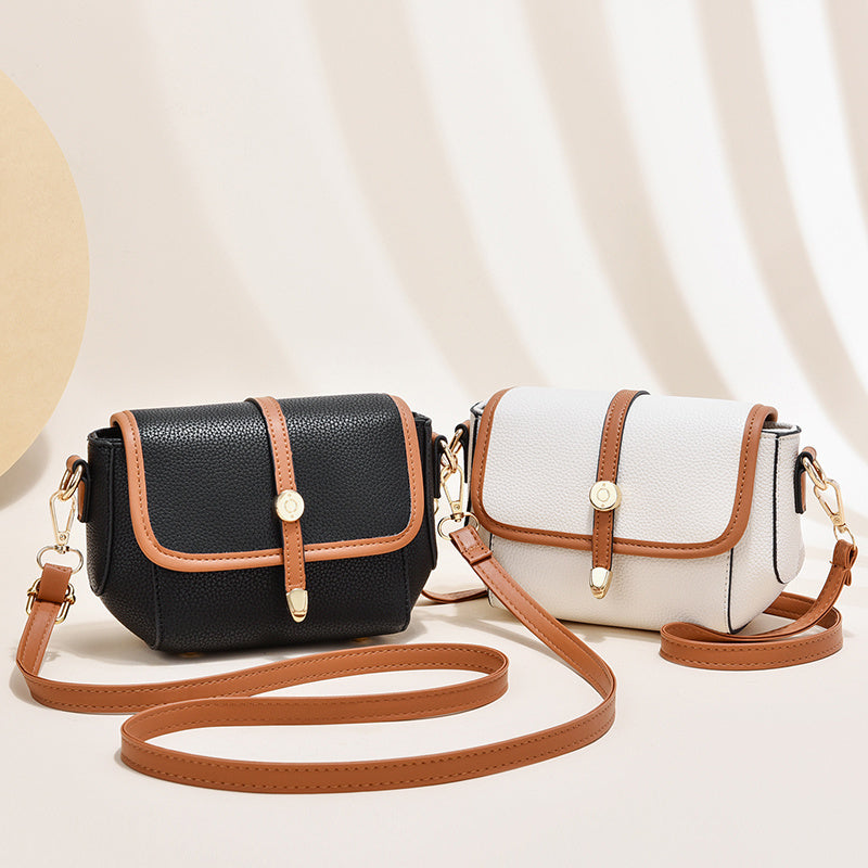 Fashion PU Leather Shoulder Bag for Women – Compact Everyday Handbag