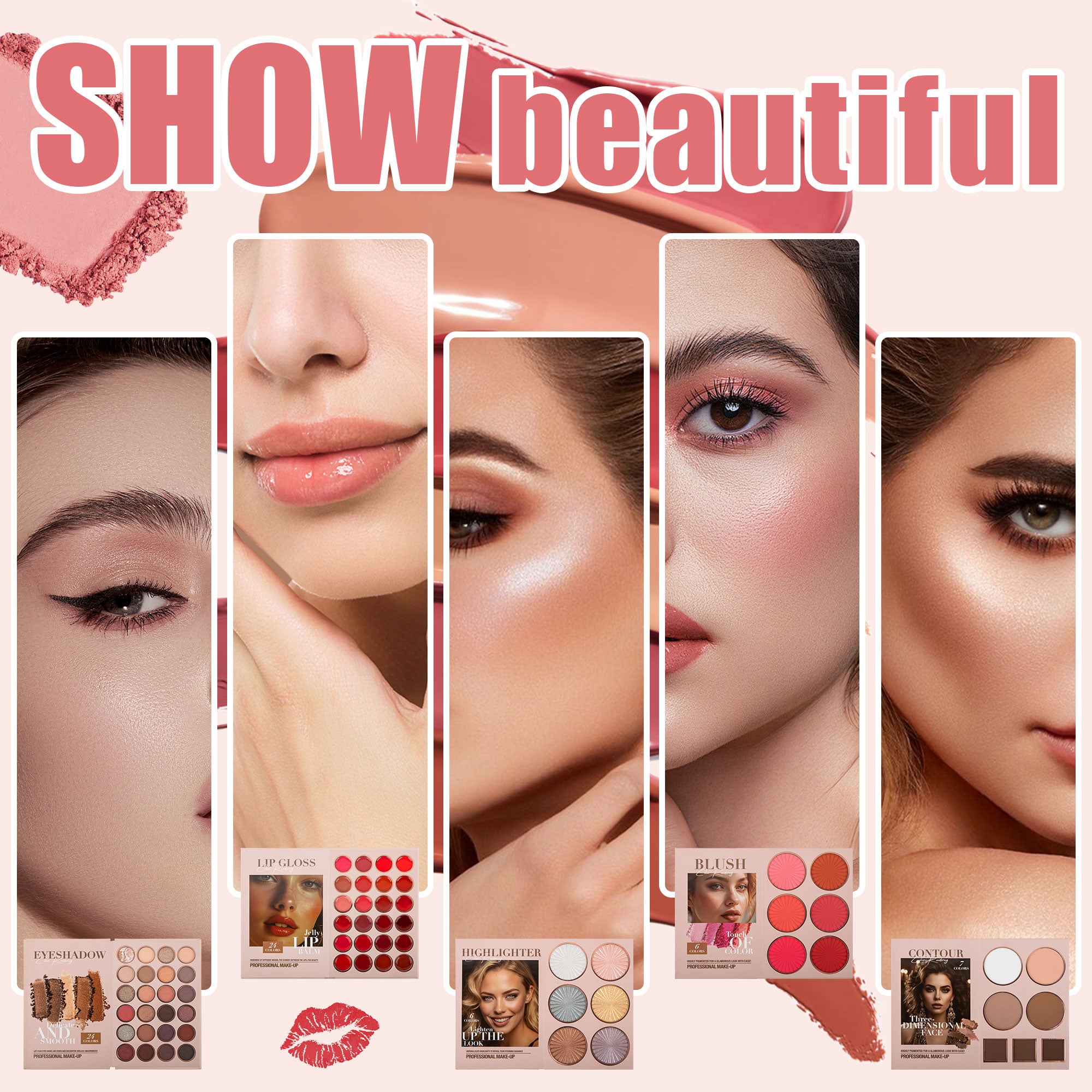 "67-Color Professional Nude Makeup Palette Set Eyeshadow Highlighter Blush Contour – AdriaPulse"