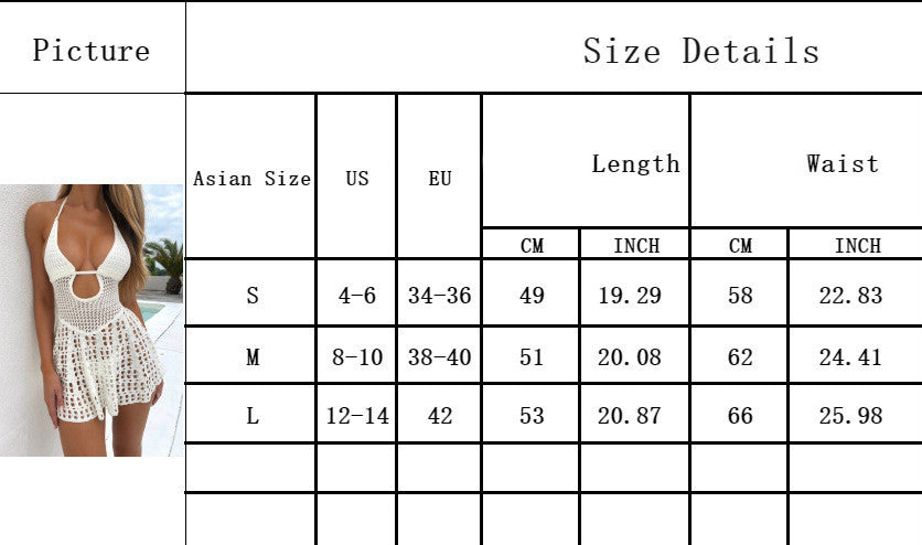 Knitted Beach Bikini Set Women's Solid Color Swimwear – AdriaPulse