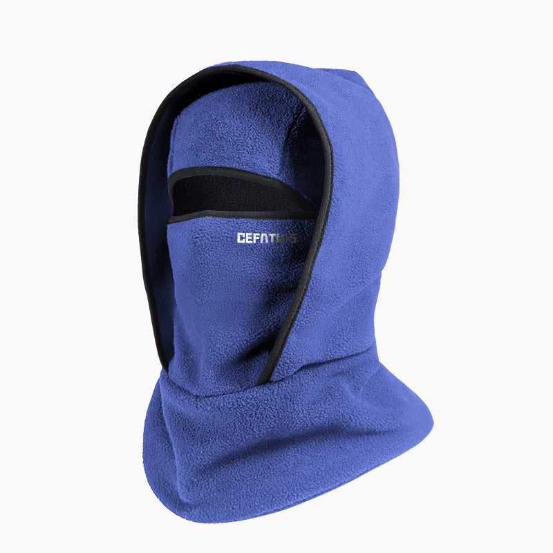 Winter-Fleece-Mütze & Schal integrierte Kopfbedeckung – Unisex