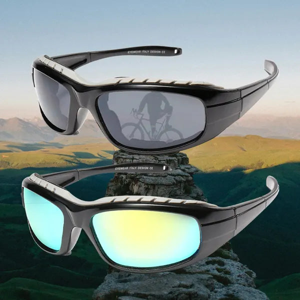 Motorcycle Riding Glasses – 2 Pairs Wind Resistant UV400 Sunglasses