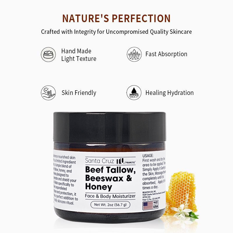 Beef Tallow Face Cream 56.7g Moisturizing Firming Skin Care AdriaPulse
