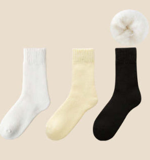 Women's Maternity Socks – Fleece-Lined Thickened Warm Winter Socks, Cashmere Terry-Loop