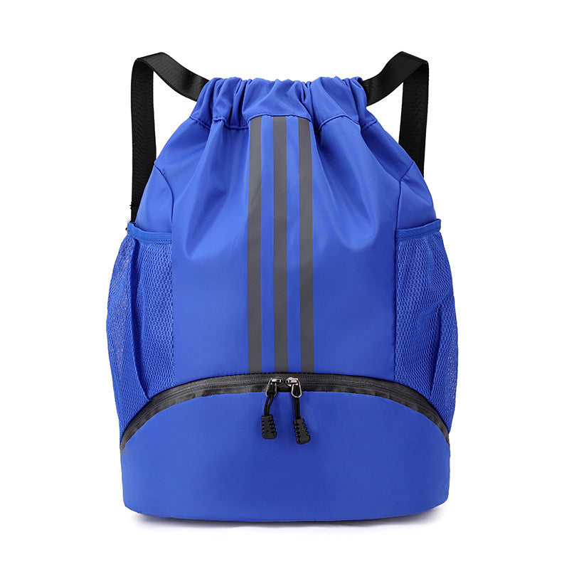 Unisex Oxford Drawstring Crossbody Travel Bag – 20-35L with Shoe Compartment